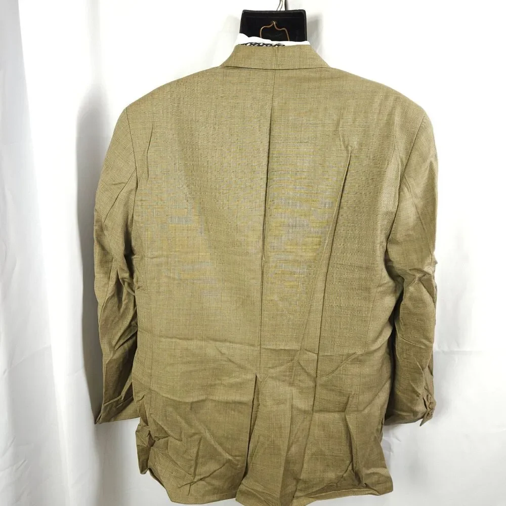 Chaps Ralph‎ Lauren Wool Cashmere Blazer Men's 42R Tan Single Vent